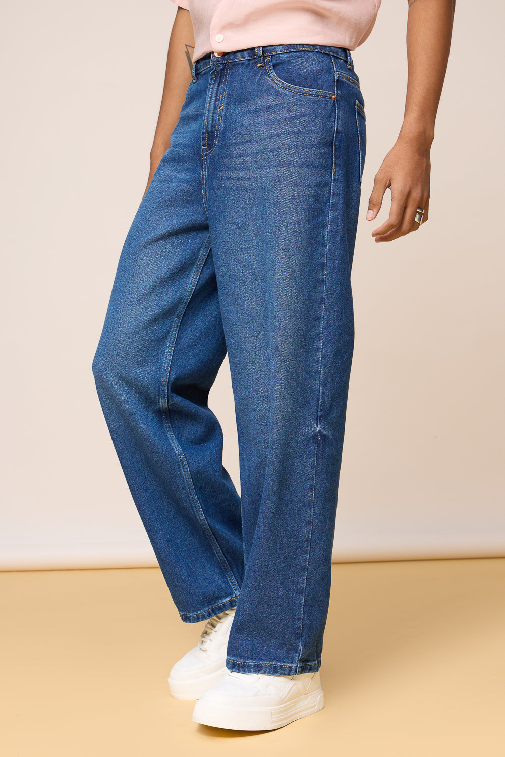 Classic Blue Men's Straight Jeans