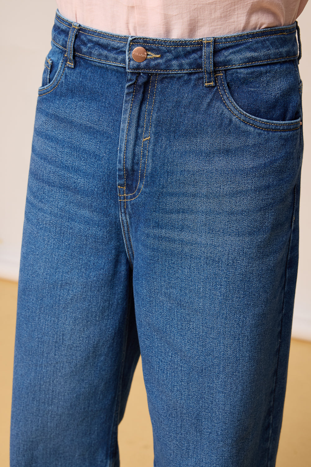 Classic Blue Men's Straight Jeans