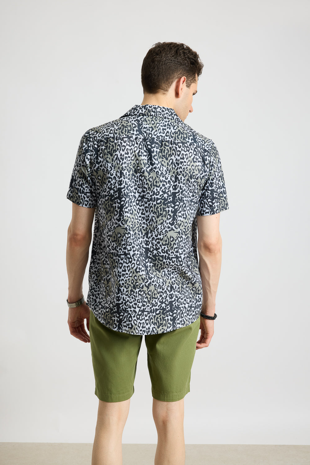 Cheetah Printed Men's Resort Shirt