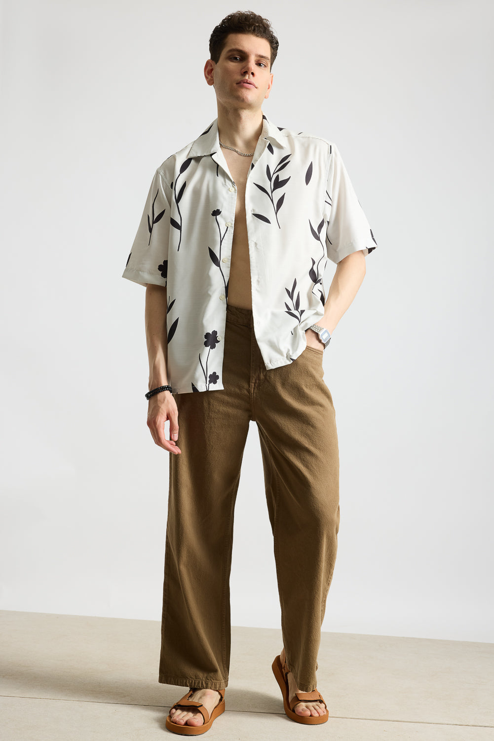 PETALS PRINTED MEN'S RESORT SHIRT