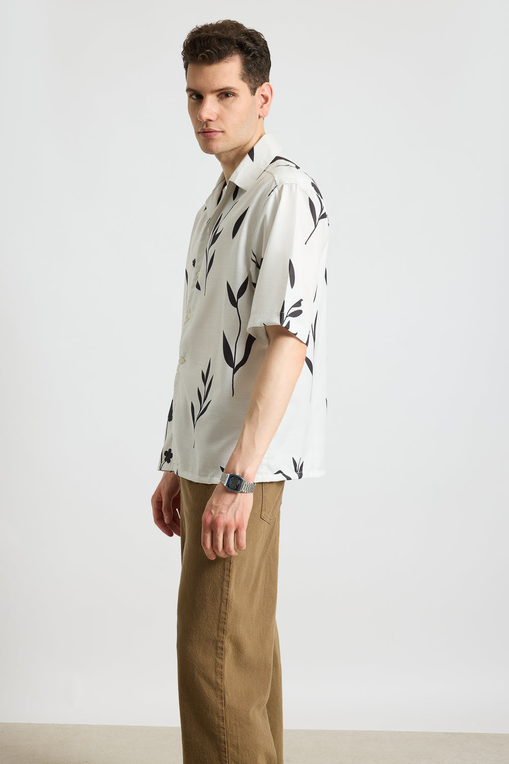 Petals Printed Men's Resort Shirt