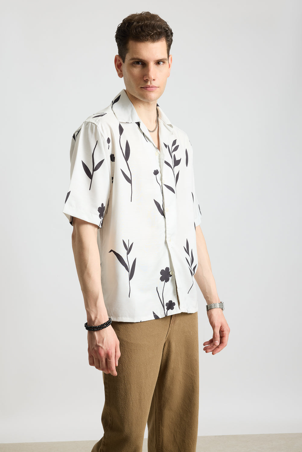 Petals Printed Men's Resort Shirt