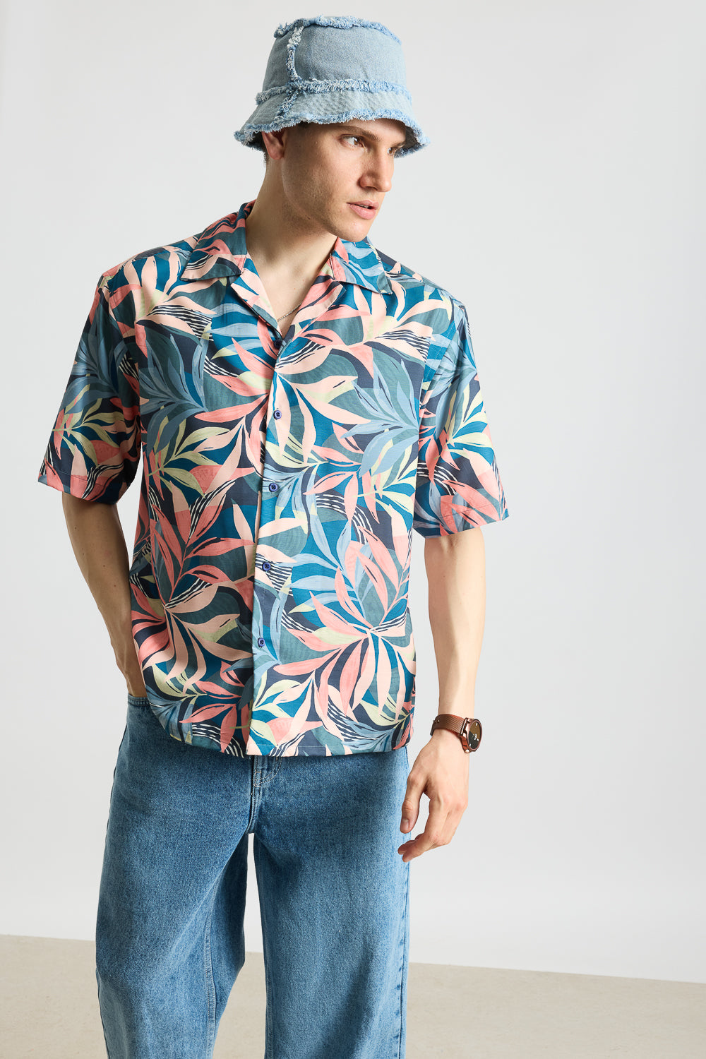 FLOPPY PRINTED MEN'S RESORT SHIRT