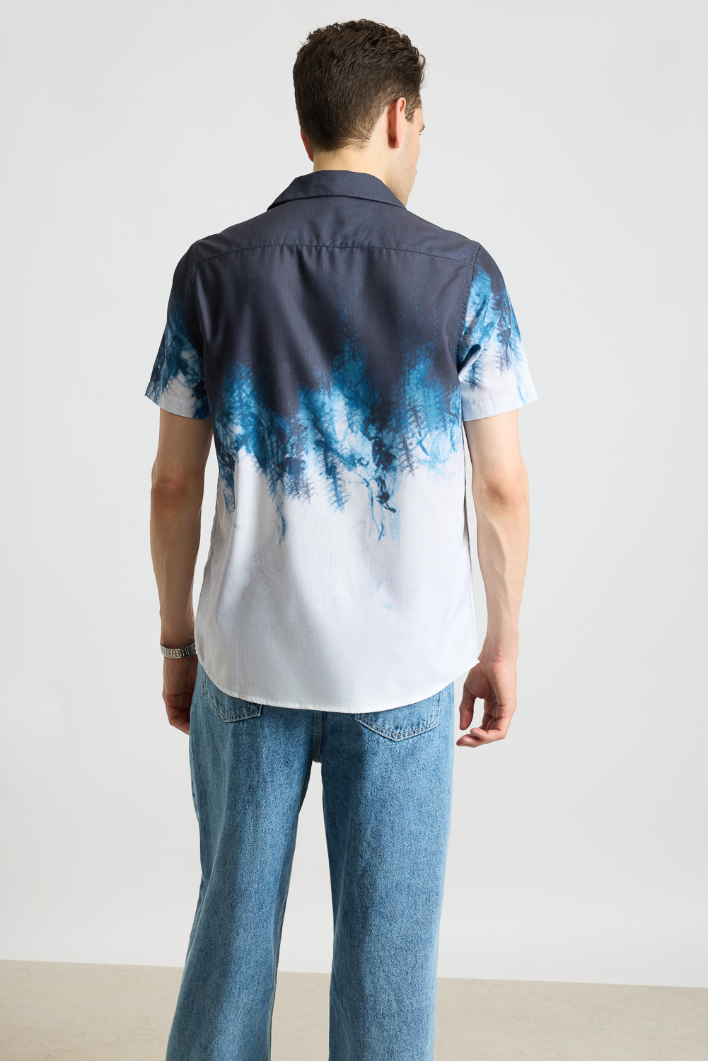 Lightening Effect Men's Resort Shirt