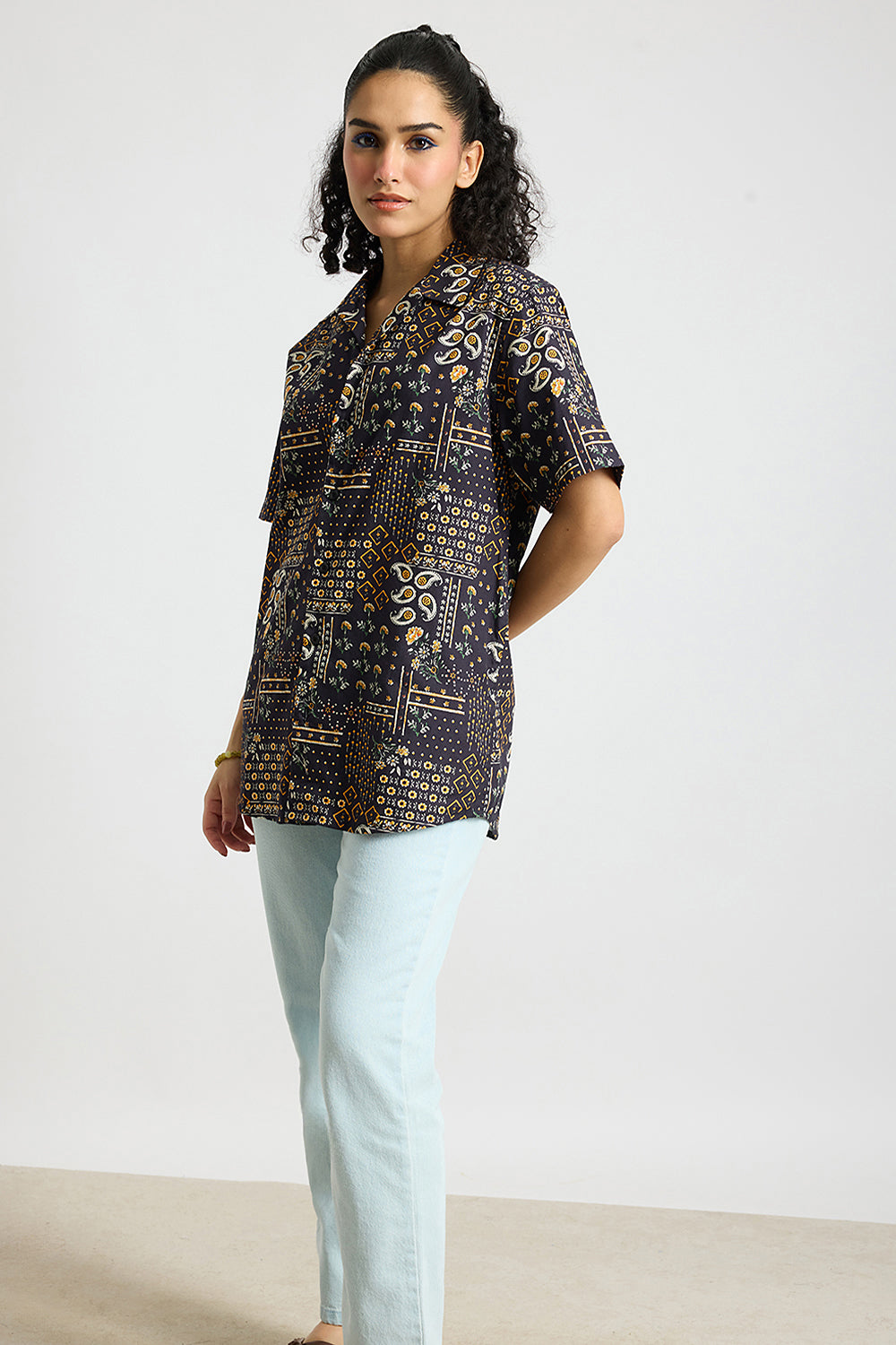 Navy Gisela Women's Resort Shirt