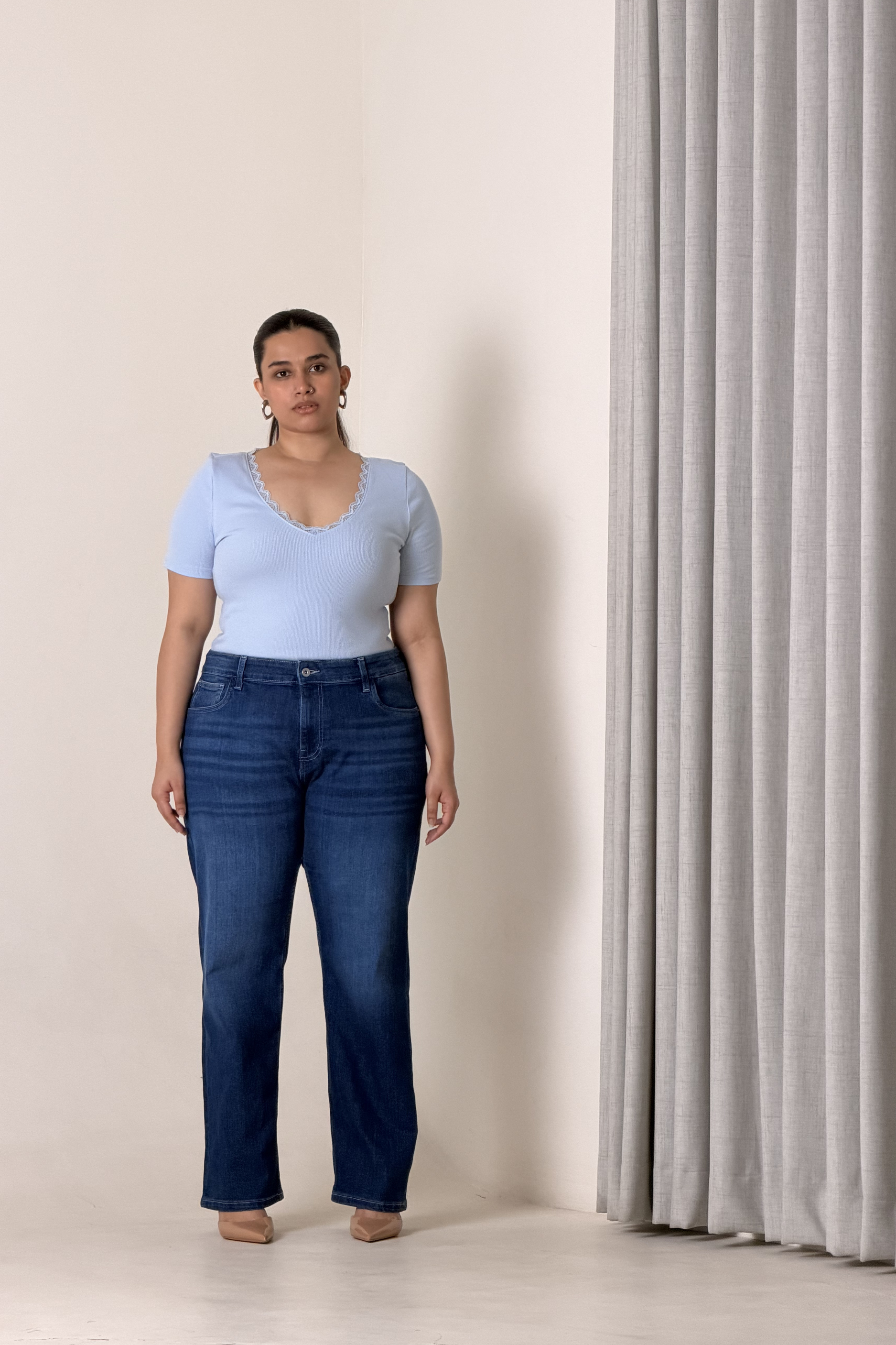 90's Basic Straight Jeans