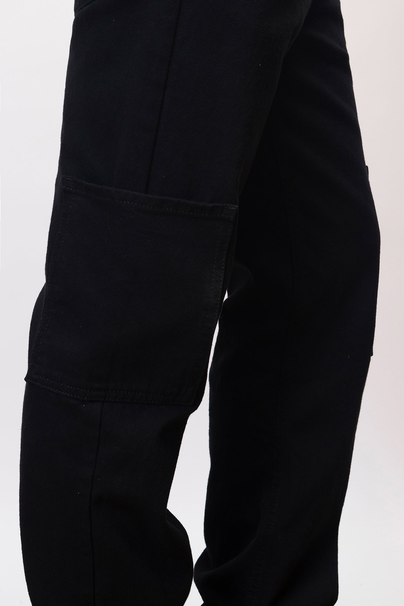 Causal Black Men's Cargo Jeans