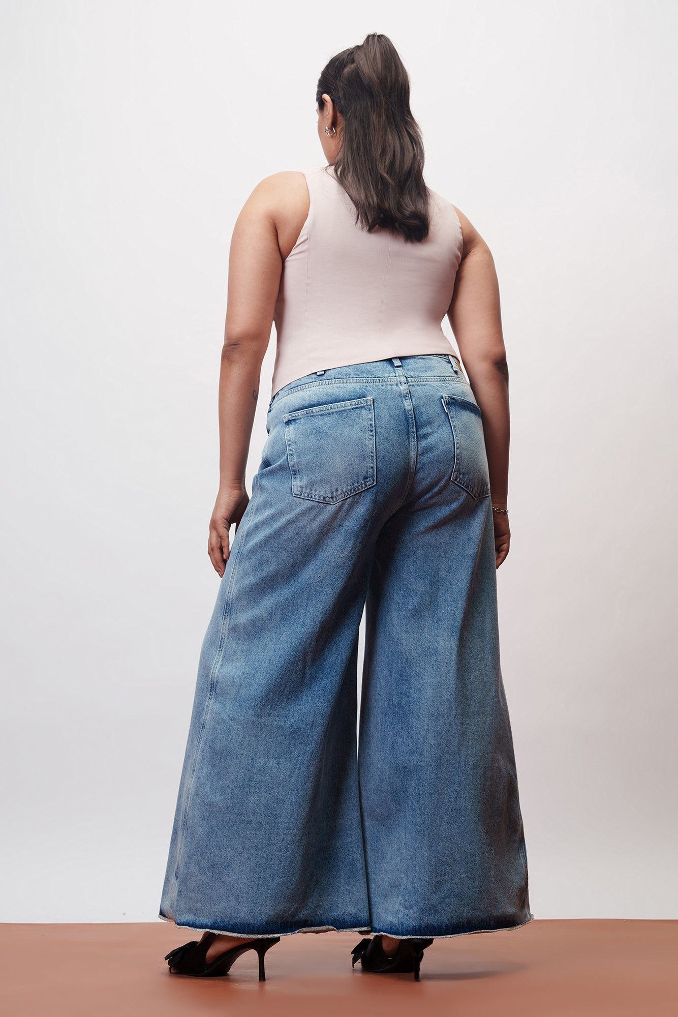 Serene Blue Curve Flare Fit Jeans