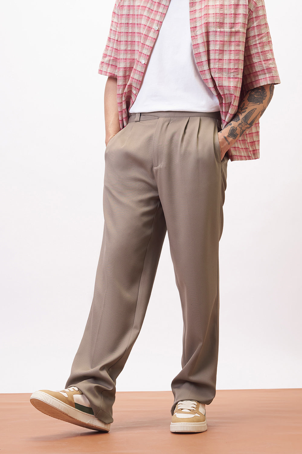 「大人気 新入荷 新品」に該当するファッション通販 Beige Mink Gurkha Pants Korean Men's パンツ