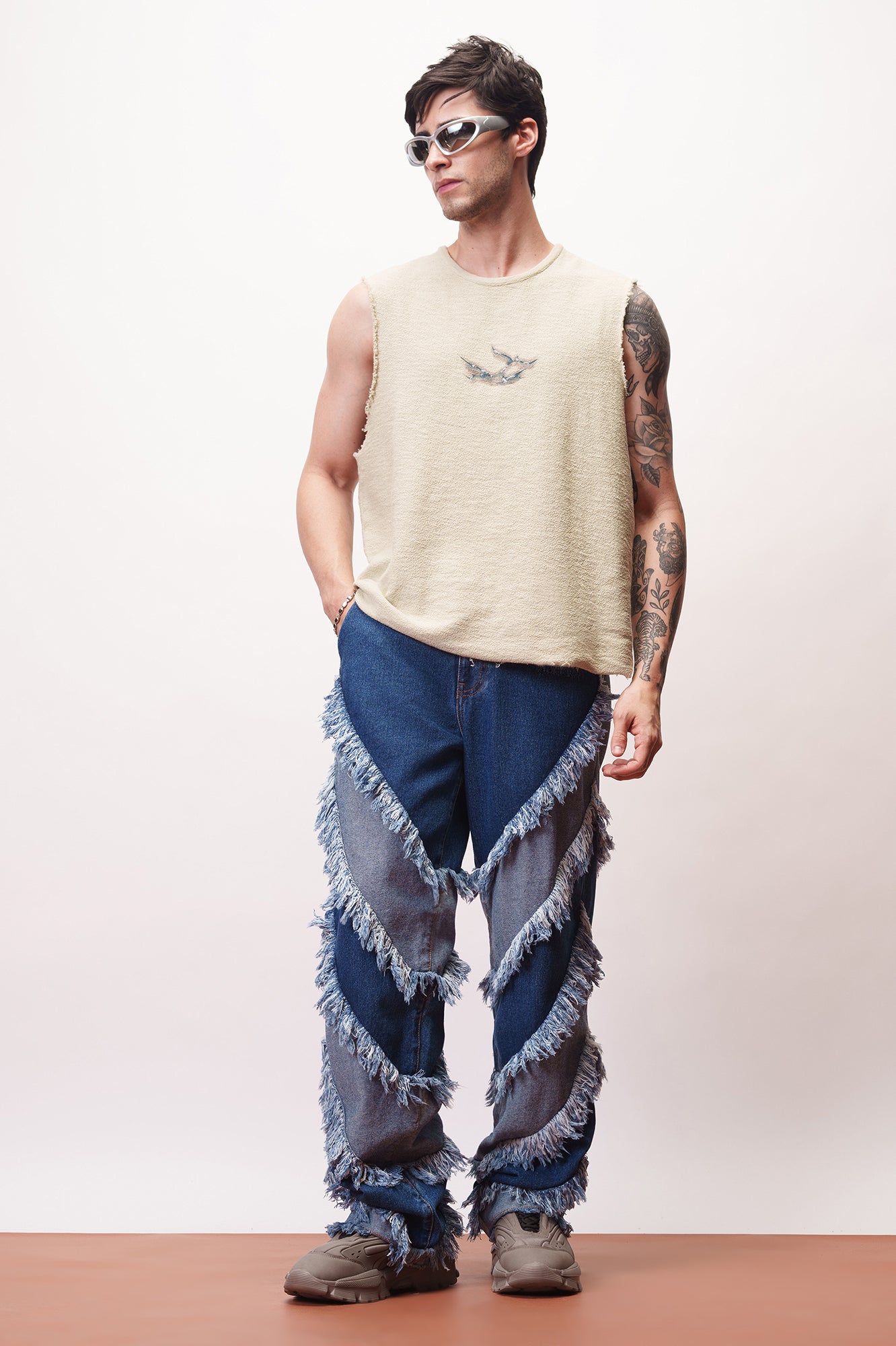 Cinder Men's Whiskered Straight Fit Denim Cinder Men's Whiskered Straight Fit Denim