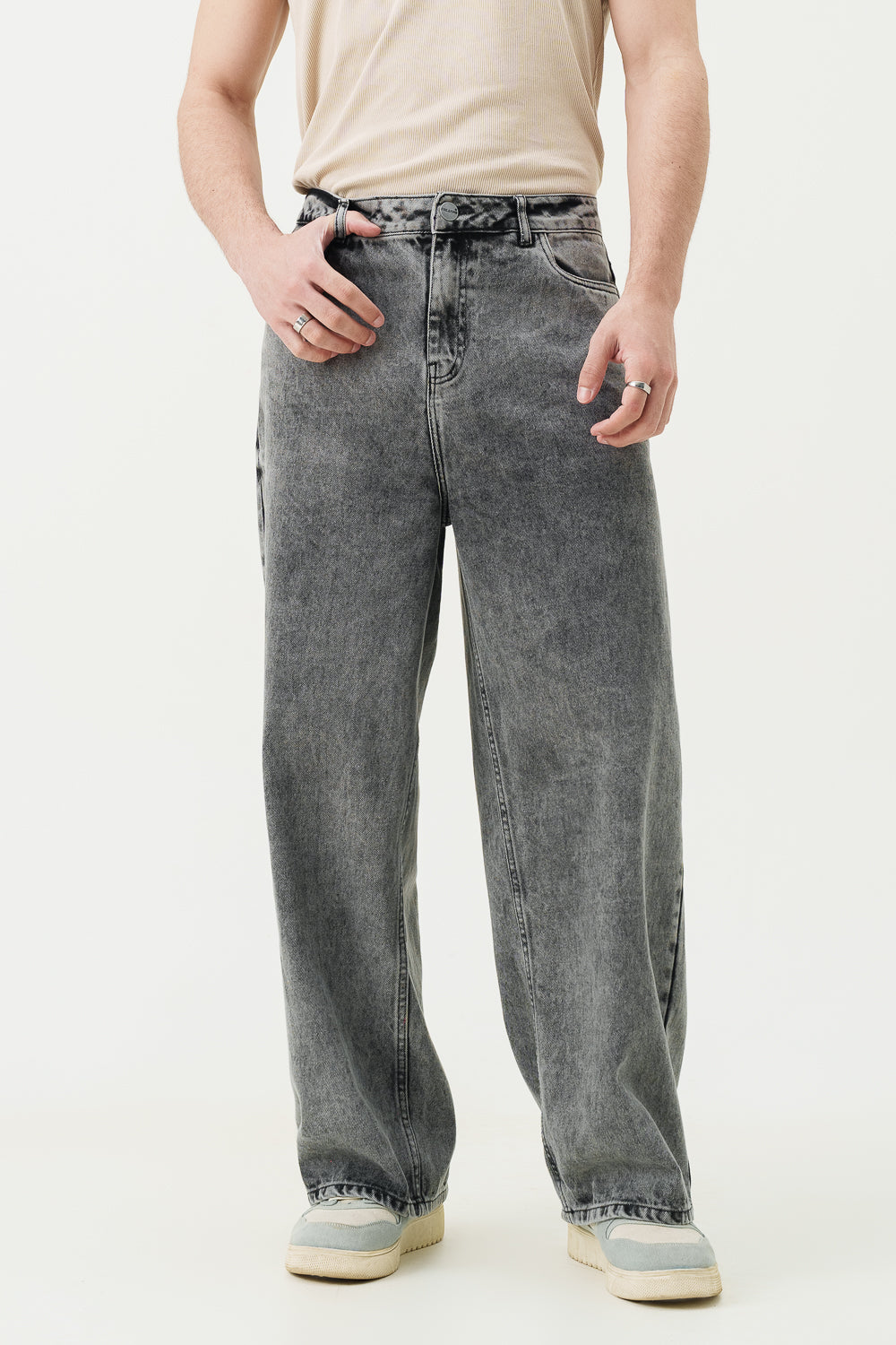 Smokey Specter Men's Wide Leg Jeans