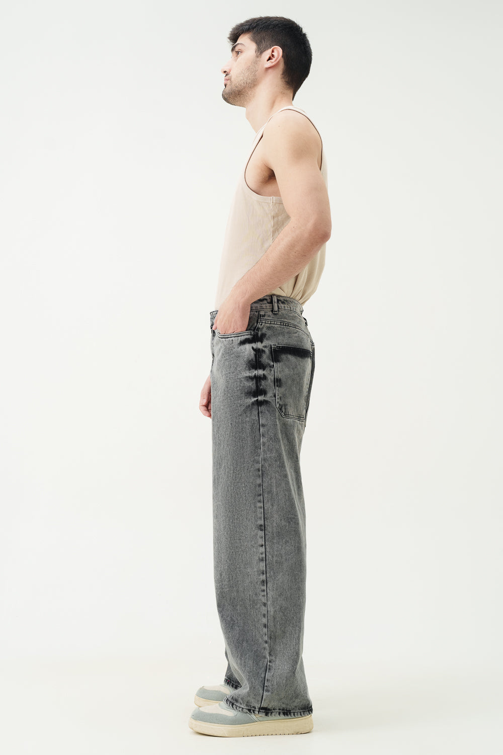 Smokey Specter Men's Wide Leg Jeans