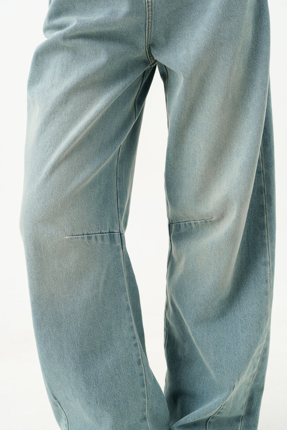 Cloudy Blue Balloon Baggy Jeans