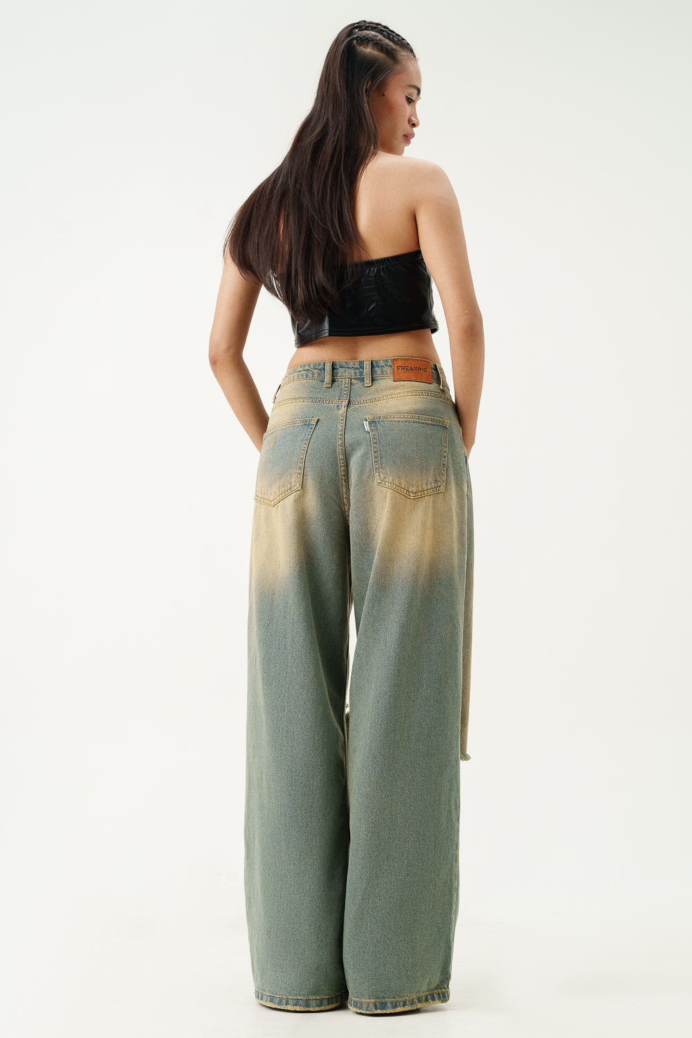 Desert Sand Super Wide Flare Jeans