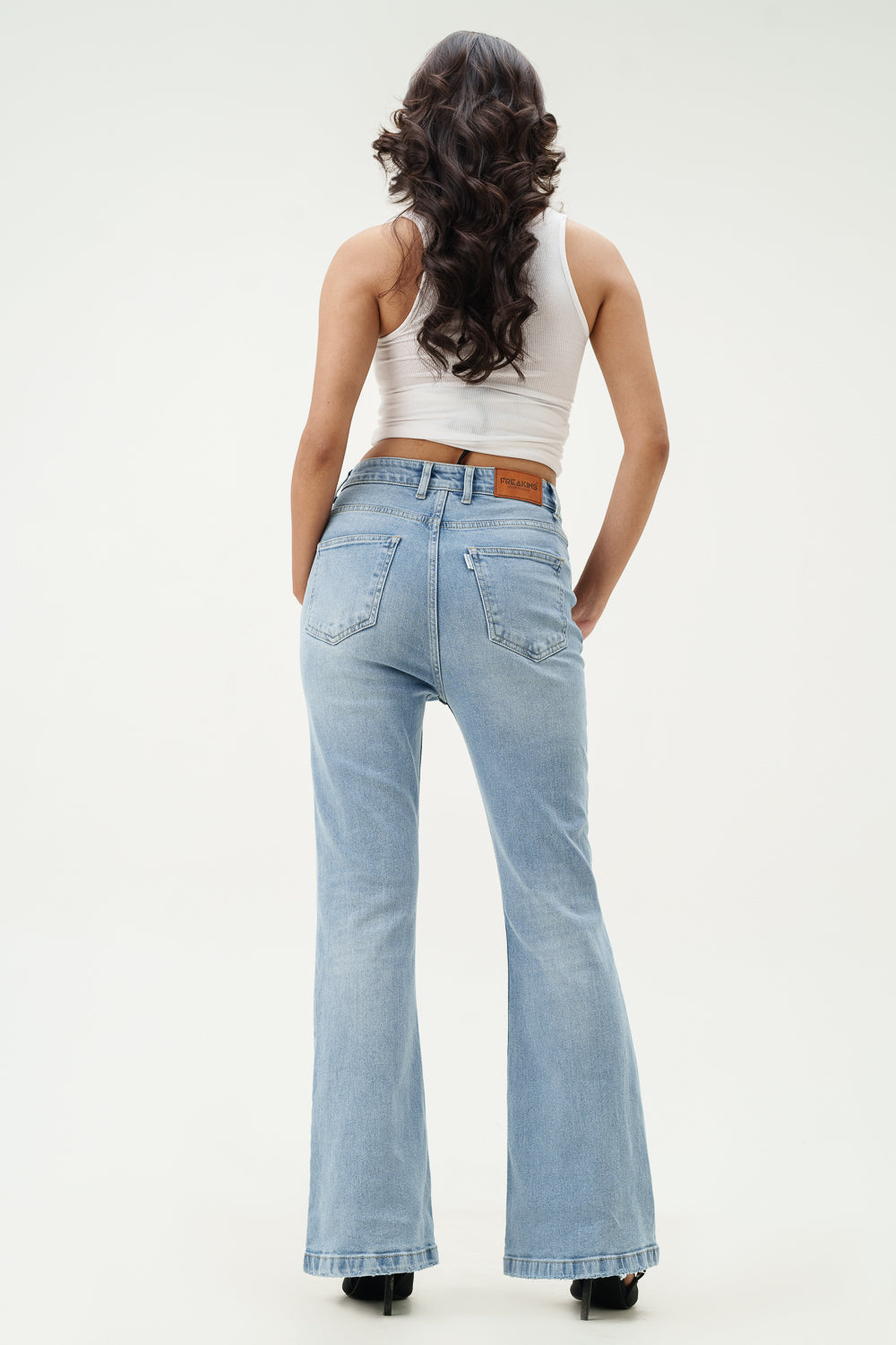 Crystal Blue Bootcut Jeans