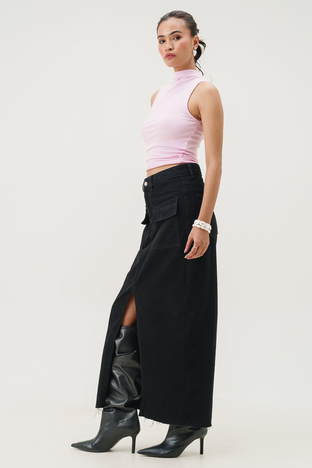 Wednesday Black Maxi Skirt