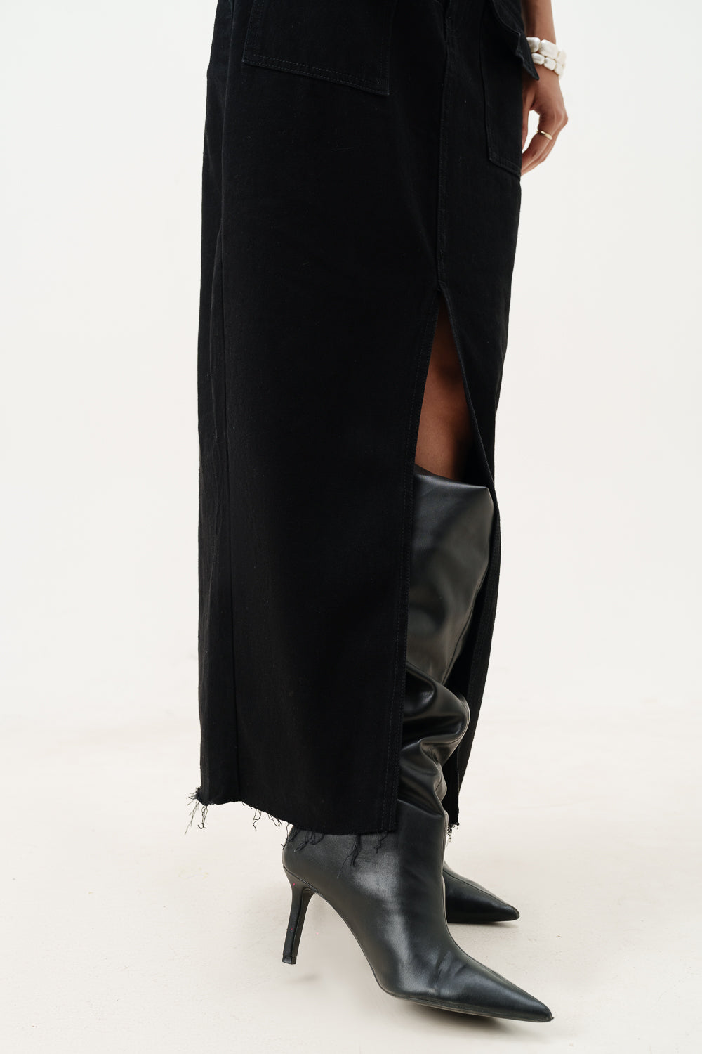 Wednesday Black Maxi Skirt