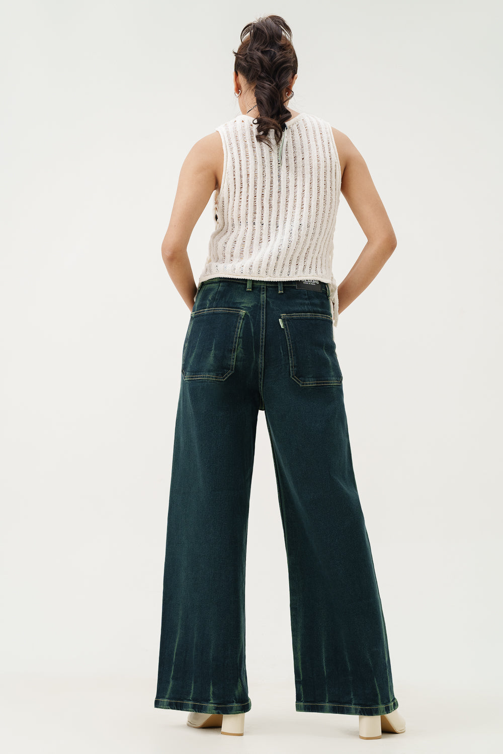 Great Peacock Retro Flare Stretch Jeans