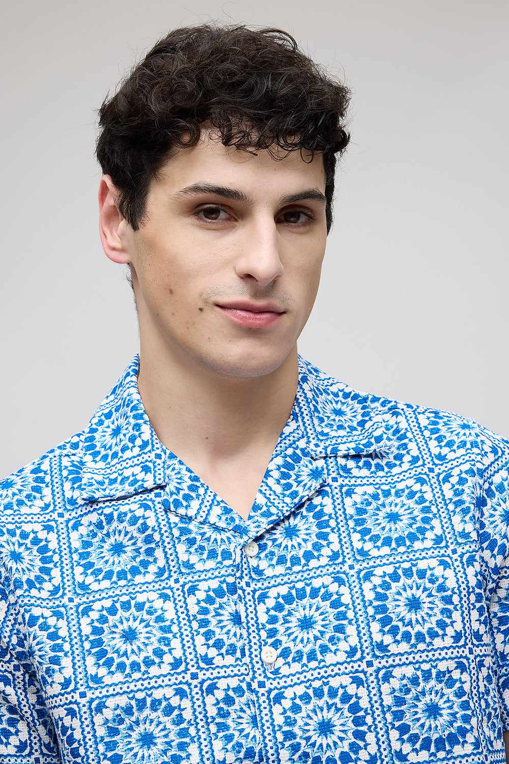 Indigo Mandala Men's Shirt