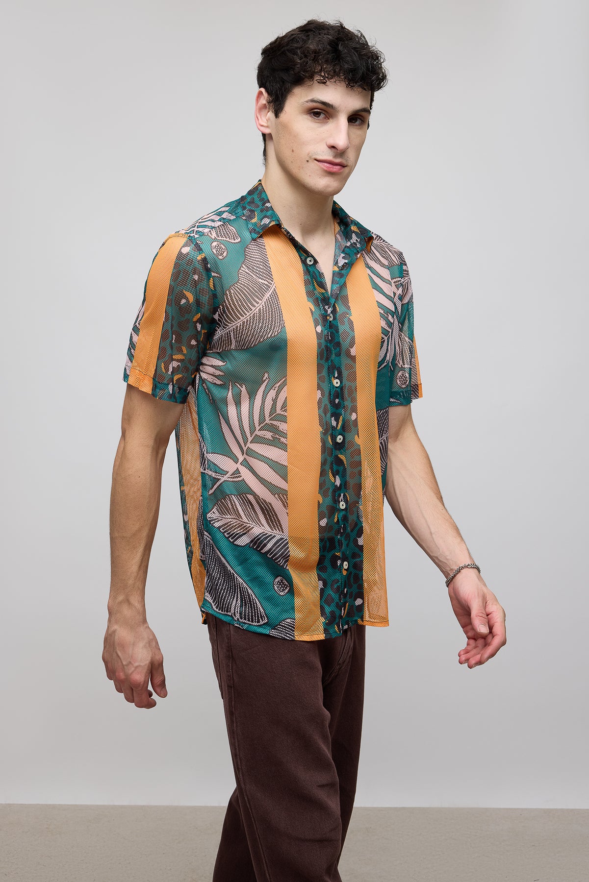 Tropical Men's Mesh Shirt