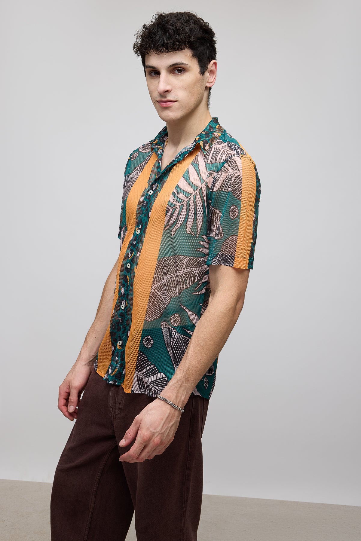 Tropical Men's Mesh Shirt