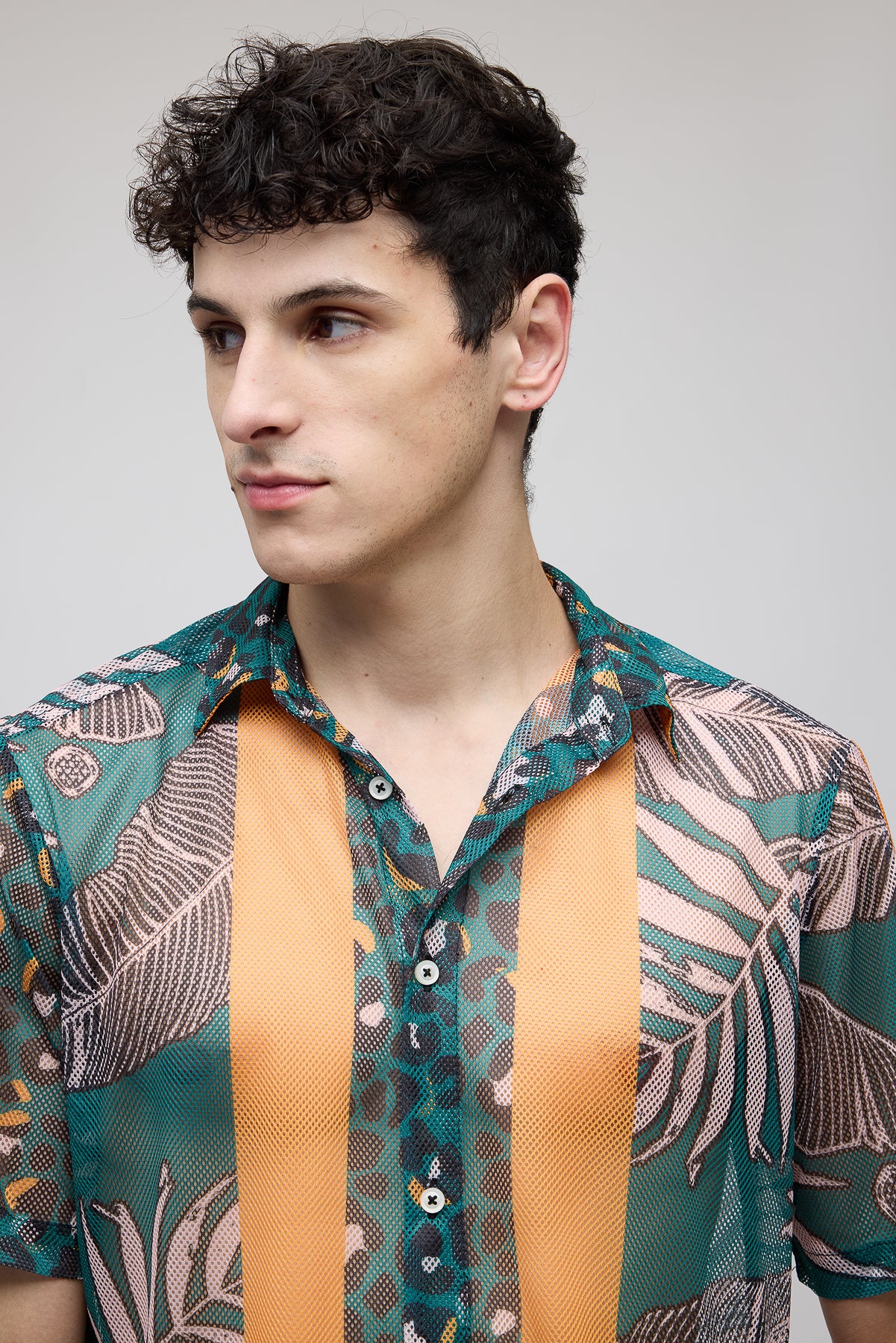 Tropical Men's Mesh Shirt