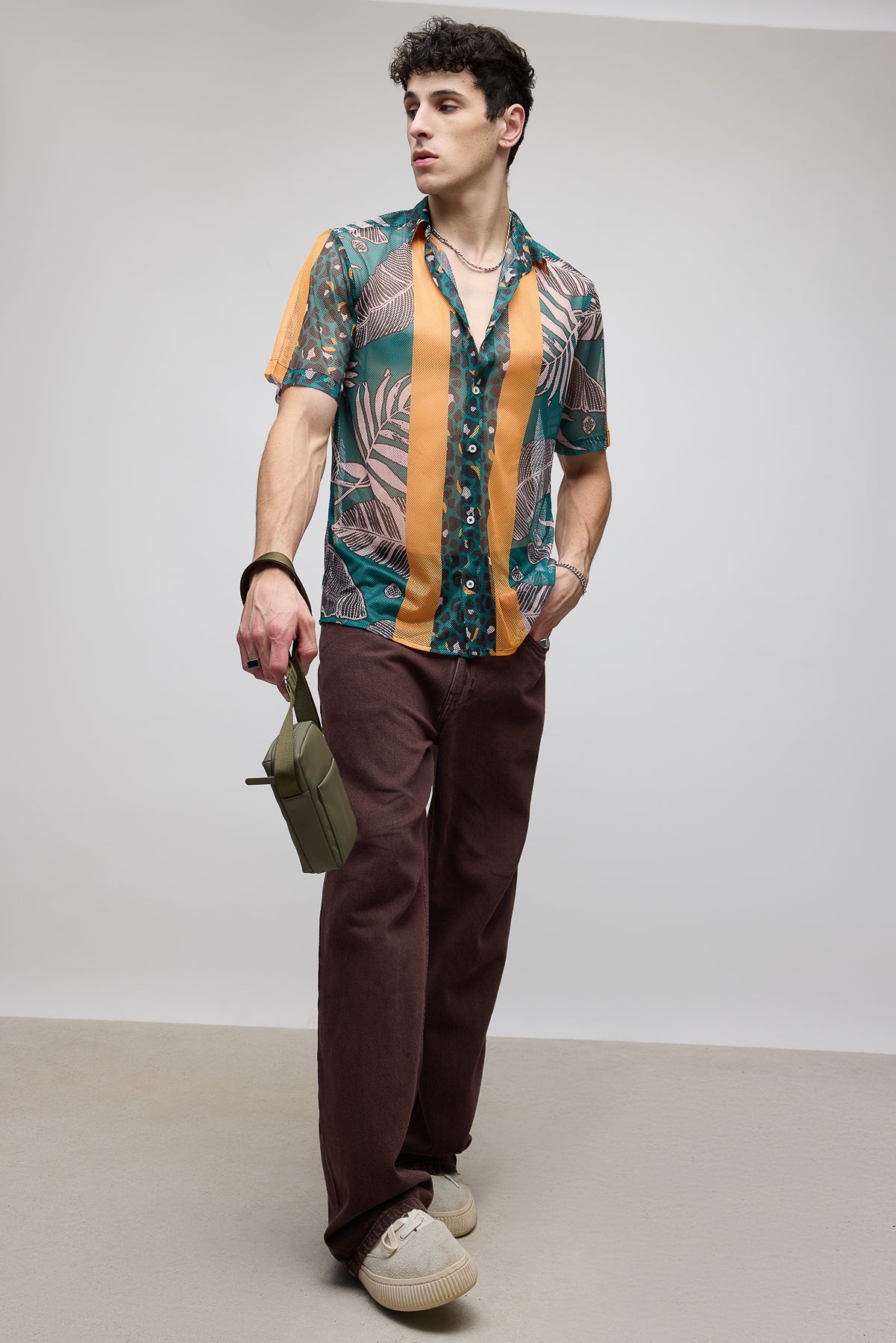 Tropical Men's Mesh Shirt