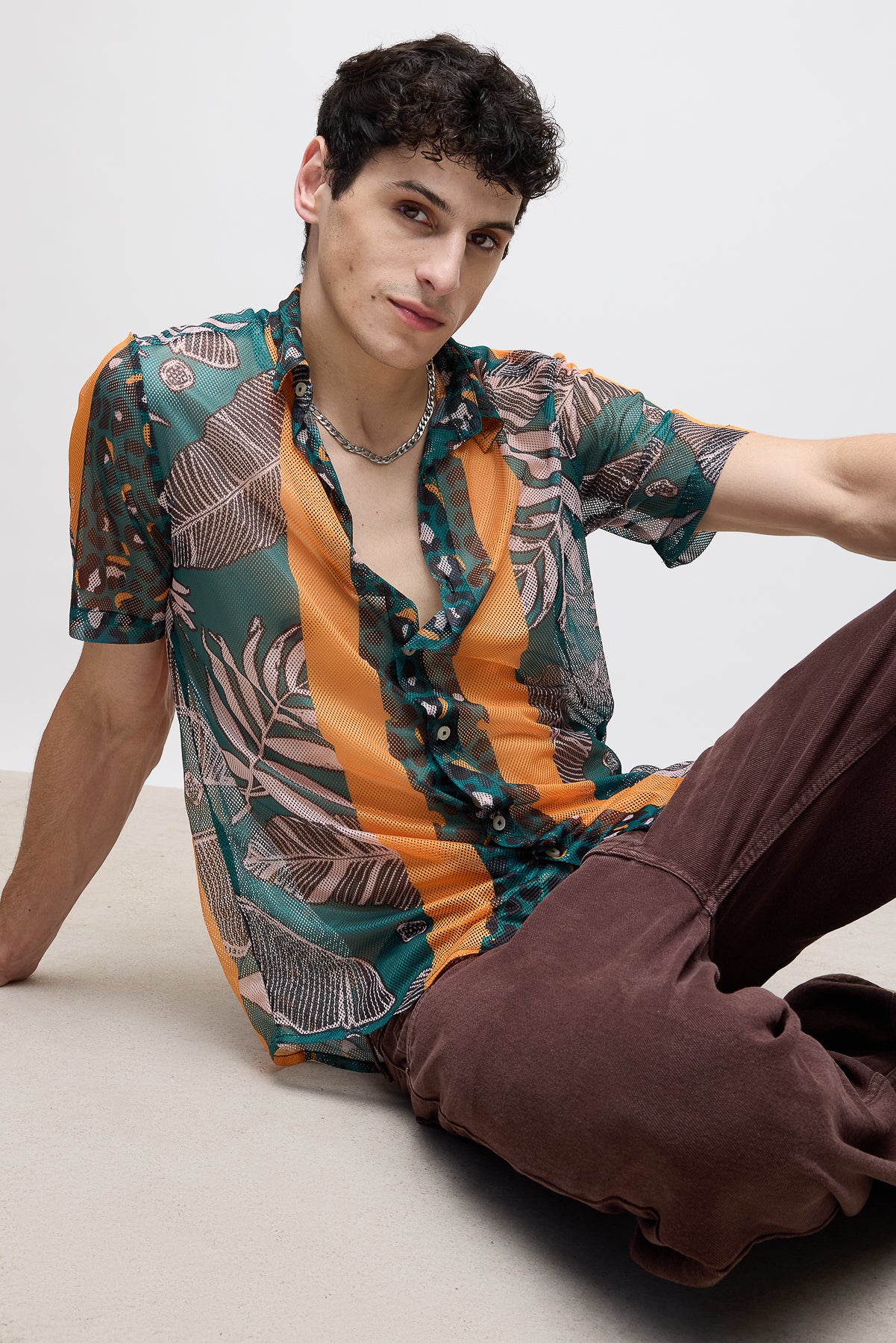 Tropical Men's Mesh Shirt