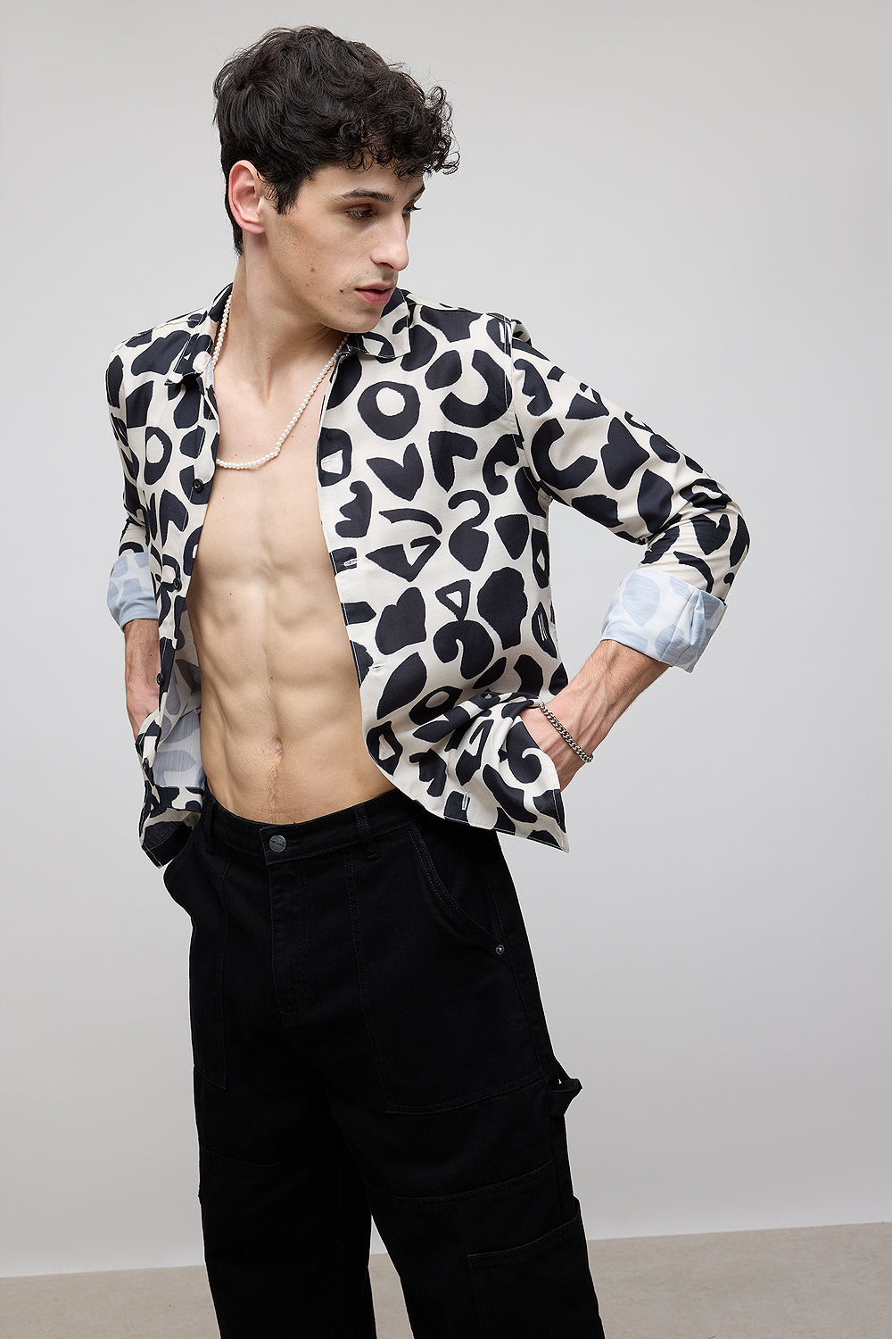 PLAYFUL IMPRINTS FULL SLEEVES MEN'S SHIRT