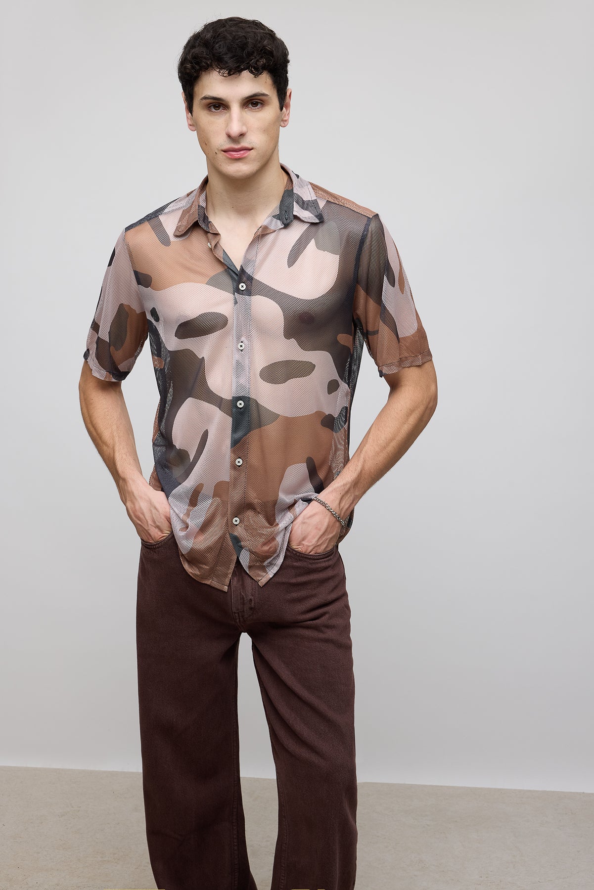 Basic Camo Men's Mesh Shirt