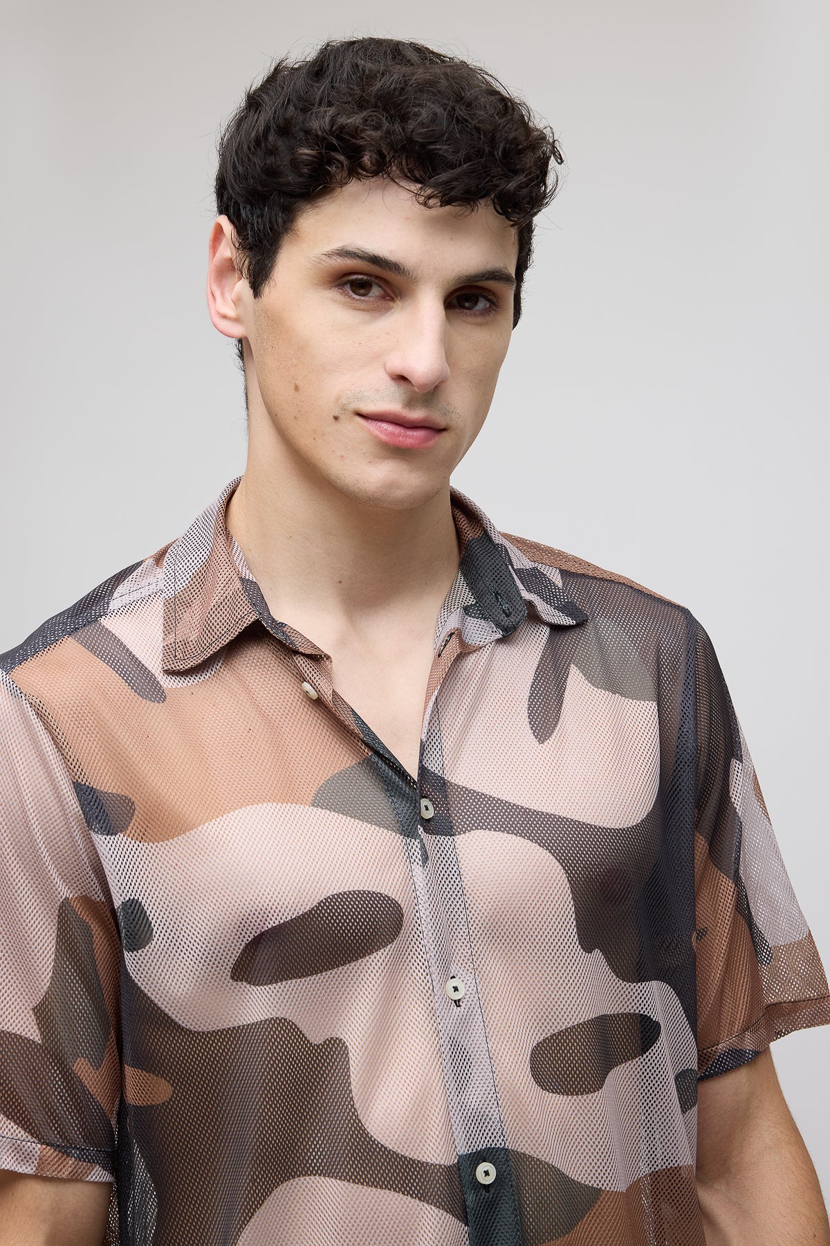 Basic Camo Men's Mesh Shirt