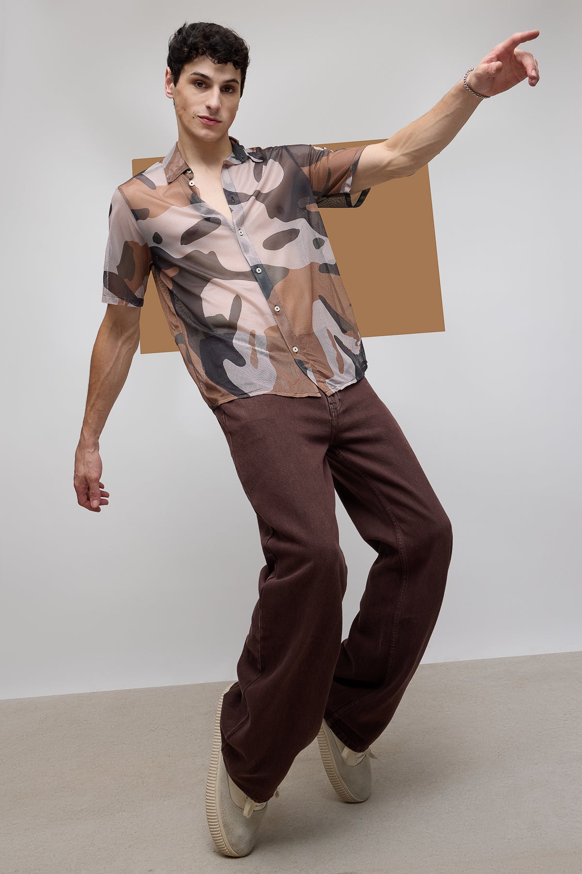 Basic Camo Men's Mesh Shirt