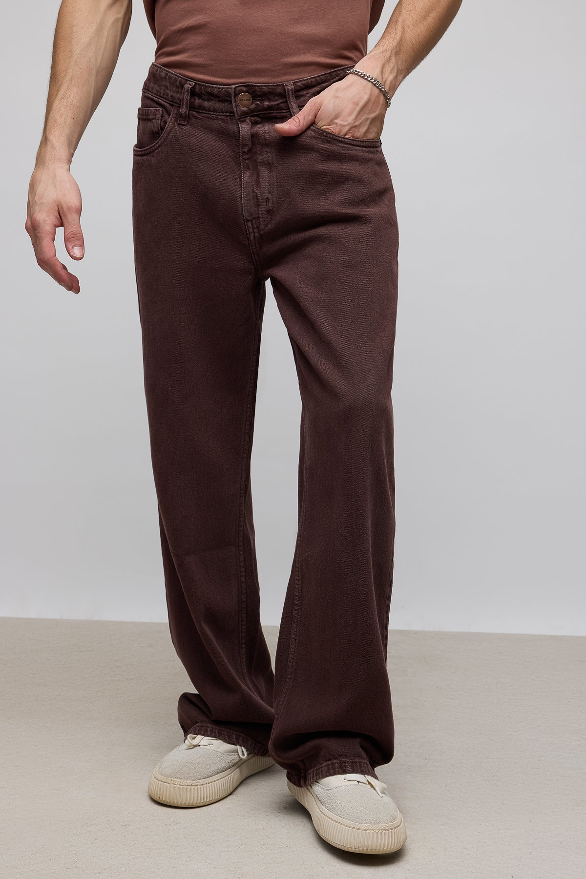 Earthy Men's Straight Jeans