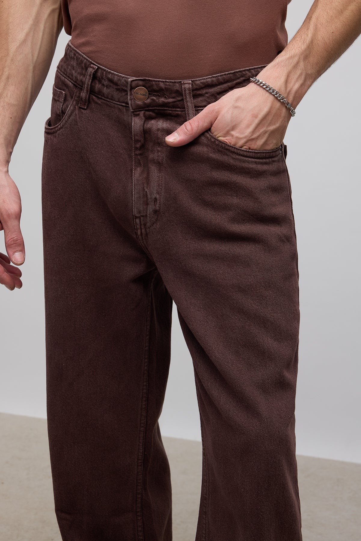 Earthy Men's Straight Jeans