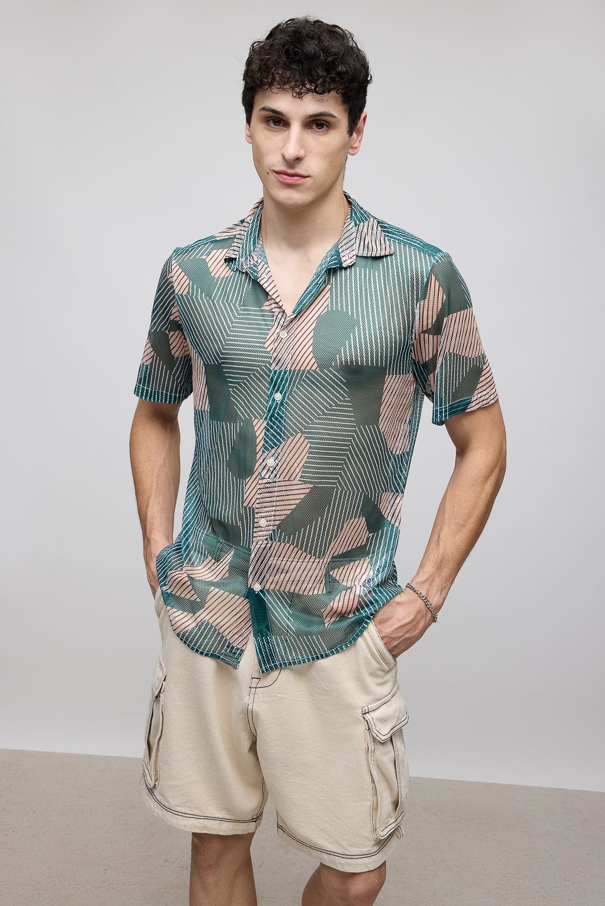 Vibey Men's Mesh Shirt