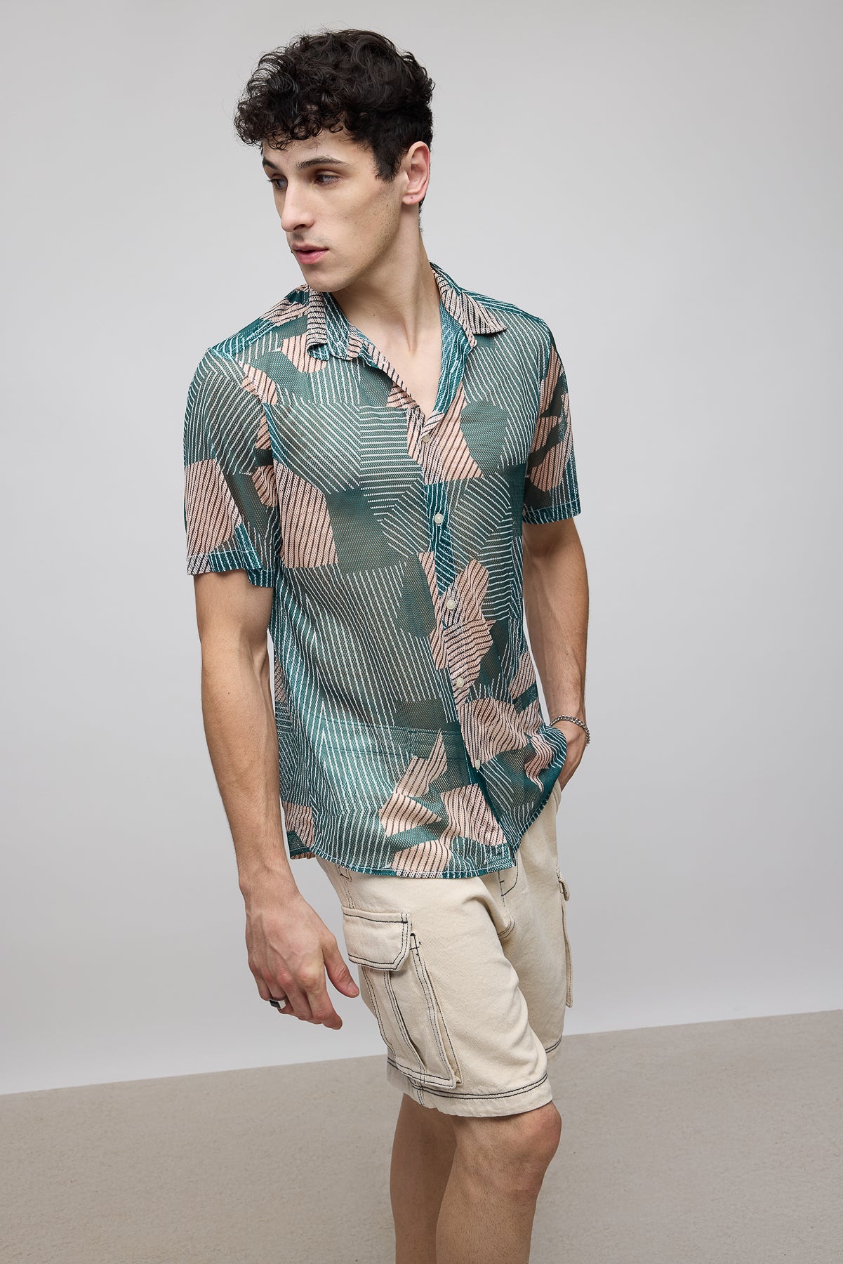 Vibey Men's Mesh Shirt