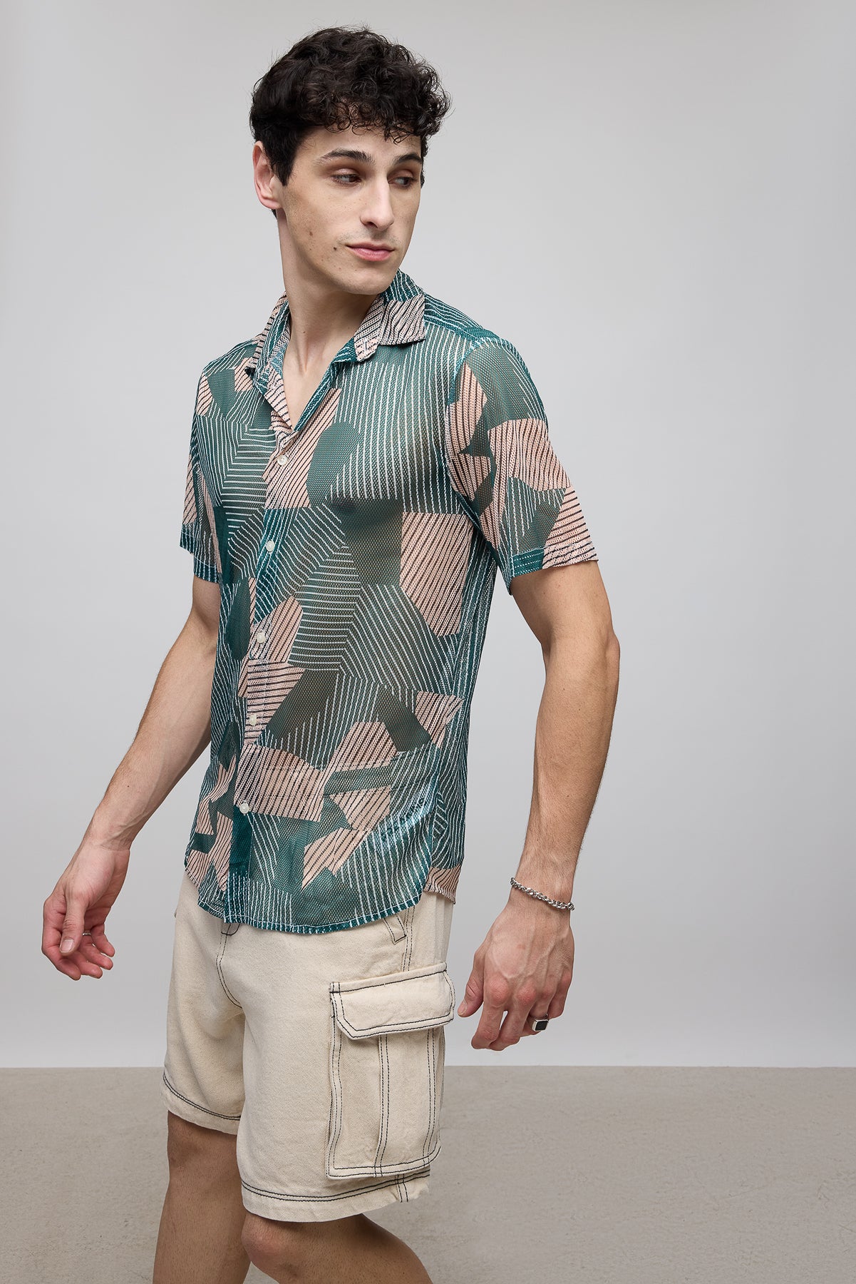 Vibey Men's Mesh Shirt