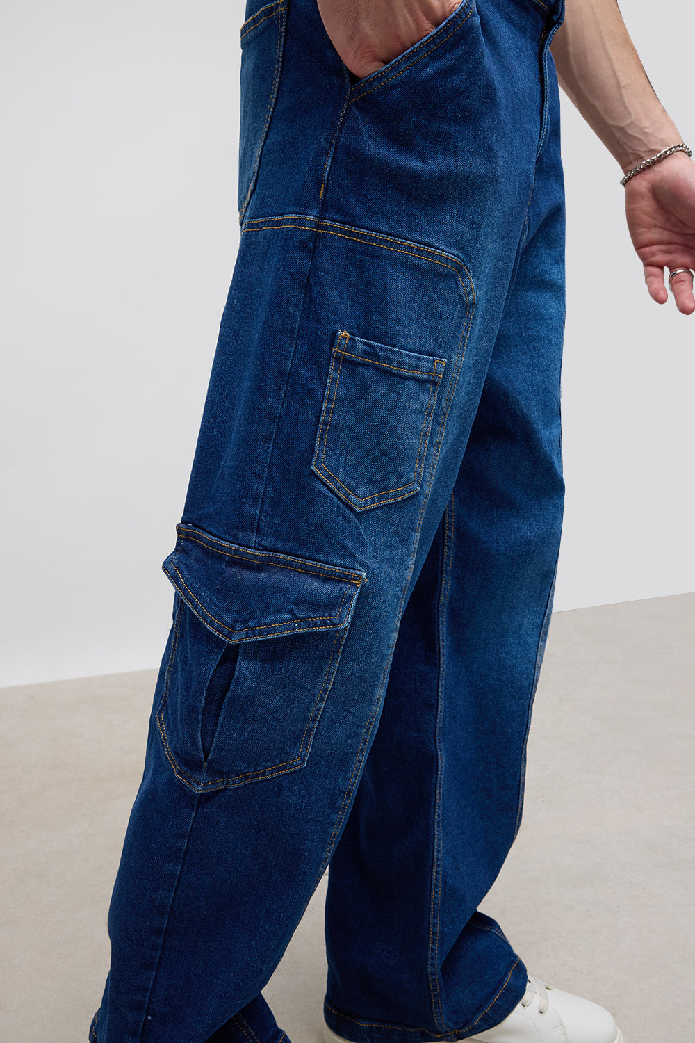 Streetwear Indigo Men's Cargo Pants