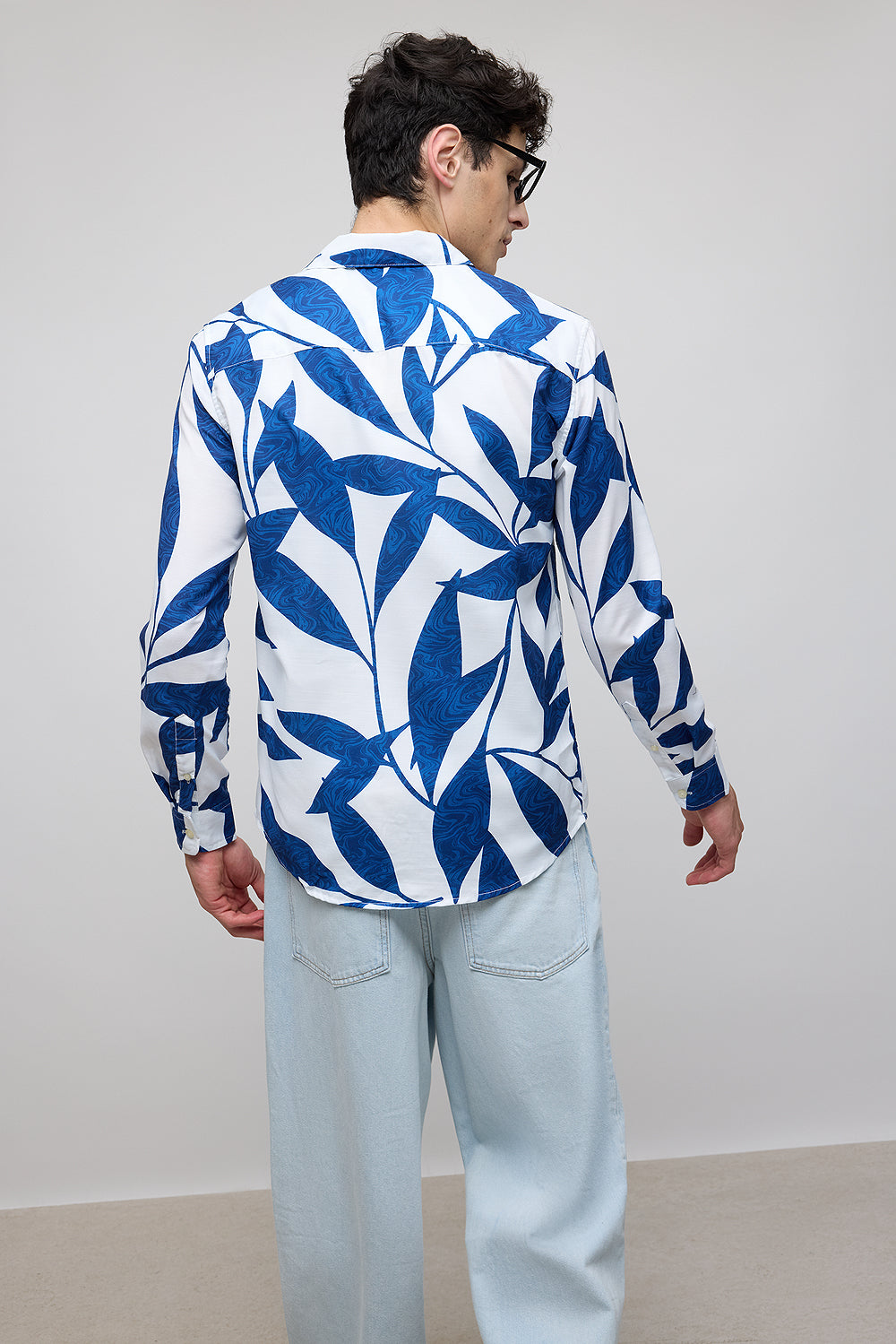 Leafy Marble Full Sleeves Men's Shirt