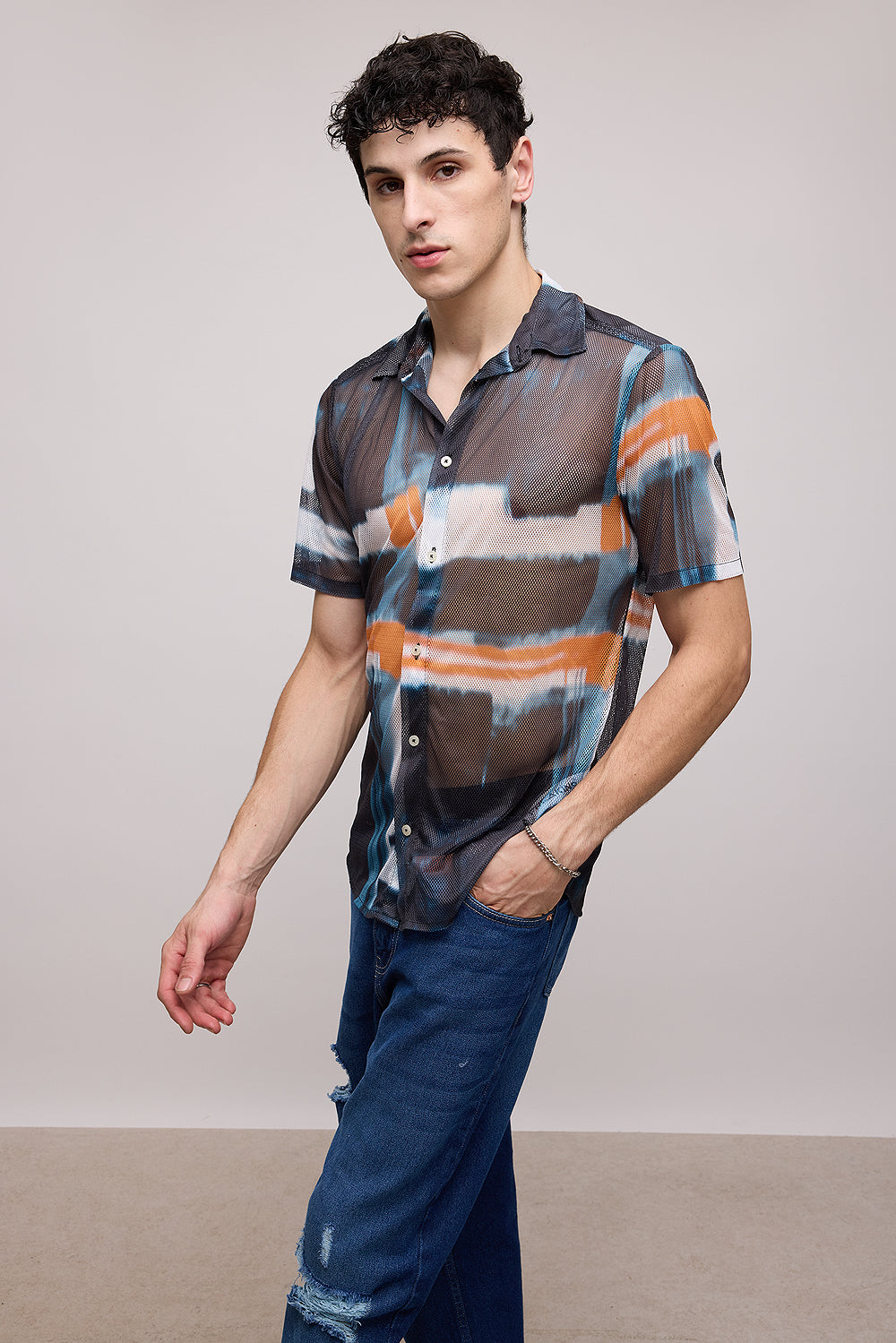 Shaded Men's Mesh Shirt