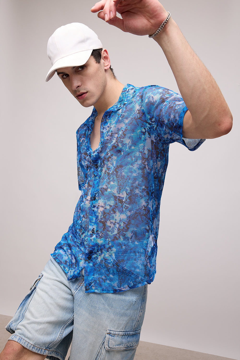 Cloudy Men's Mesh Shirt