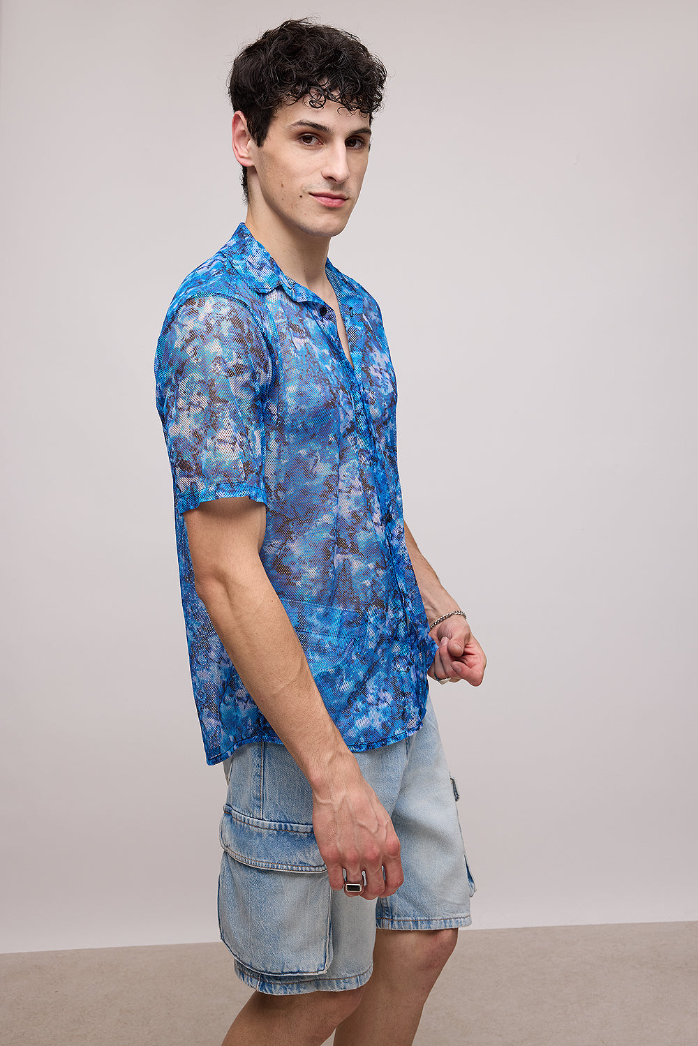 Cloudy Men's Mesh Shirt