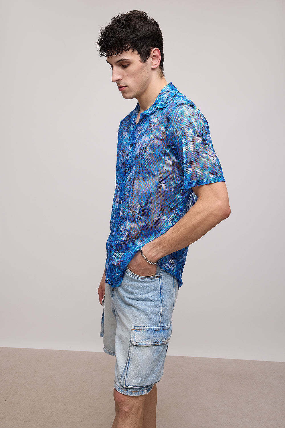 Cloudy Men's Mesh Shirt