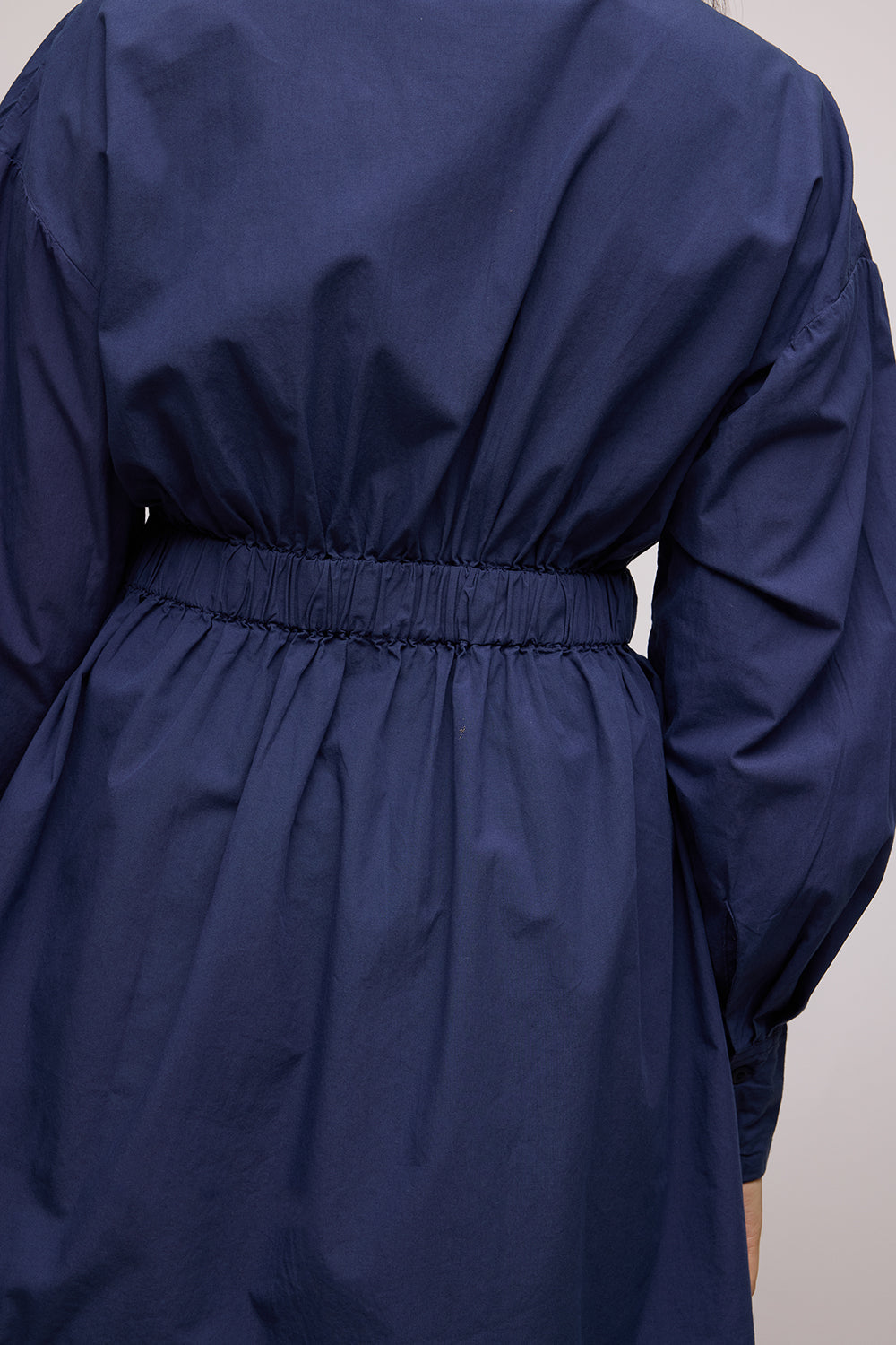 Navy Blue Cotton Summer Dress