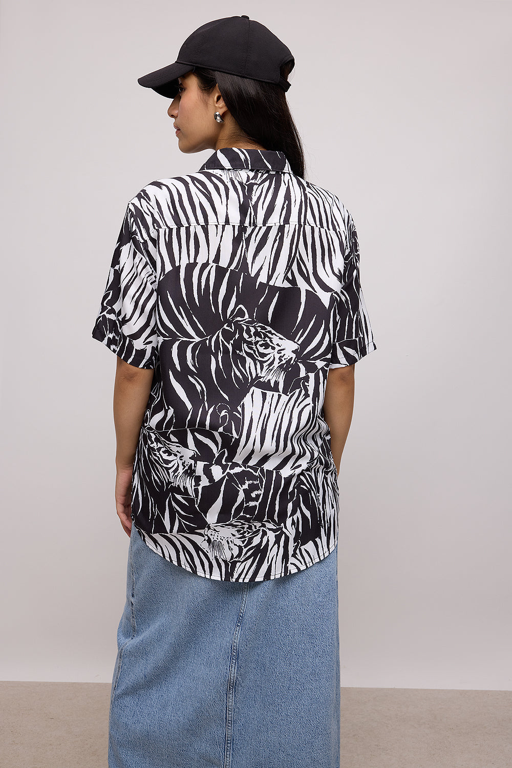 Safari Black And White Resort Shirt