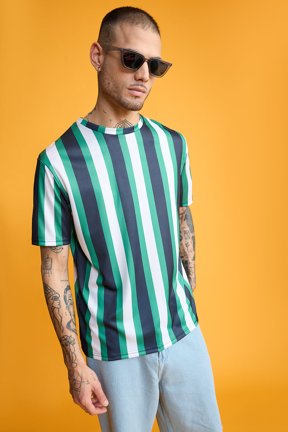 Printed Men's T-Shirt- Streaks