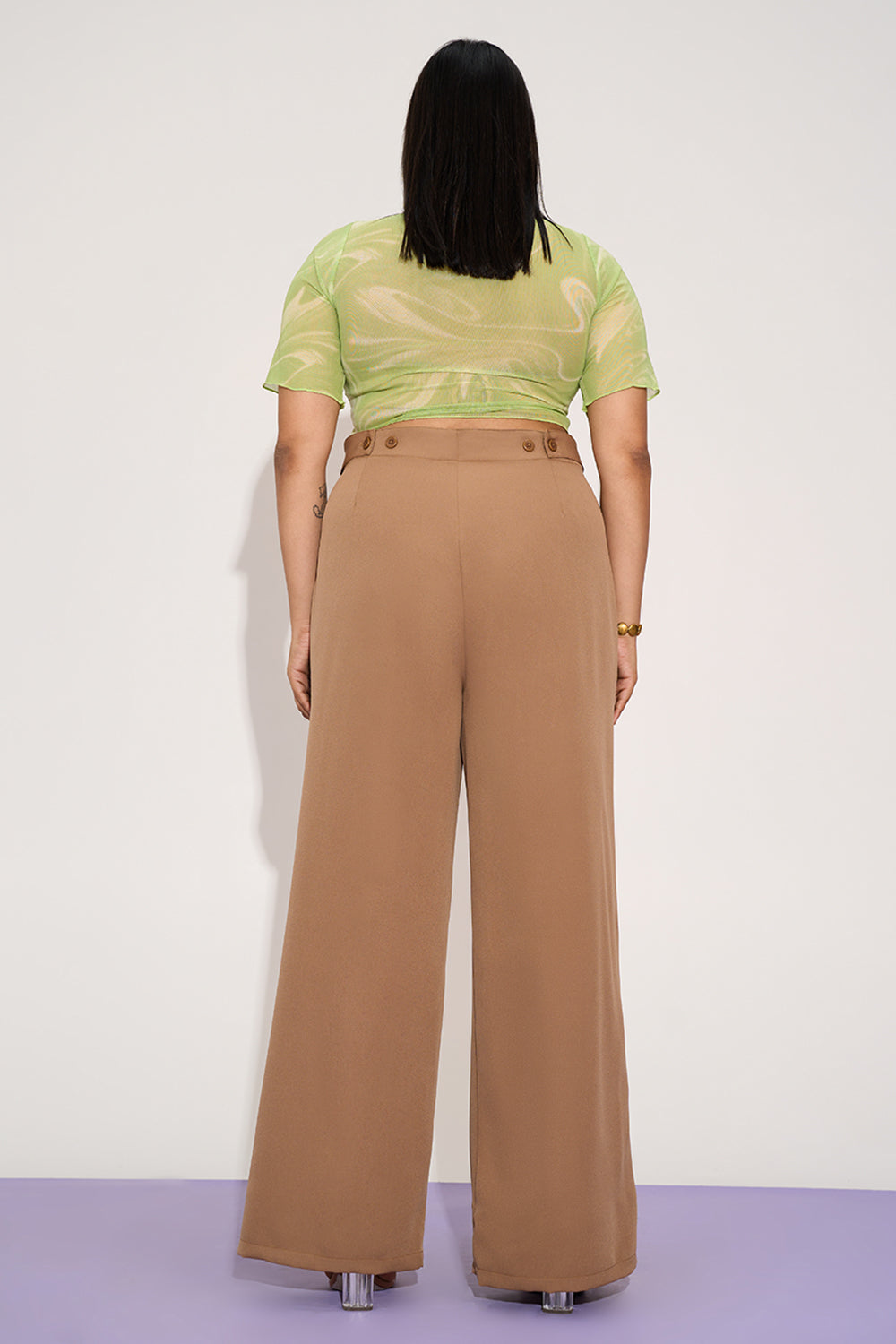 Nutmeg Curve Adjustable Korean Pants