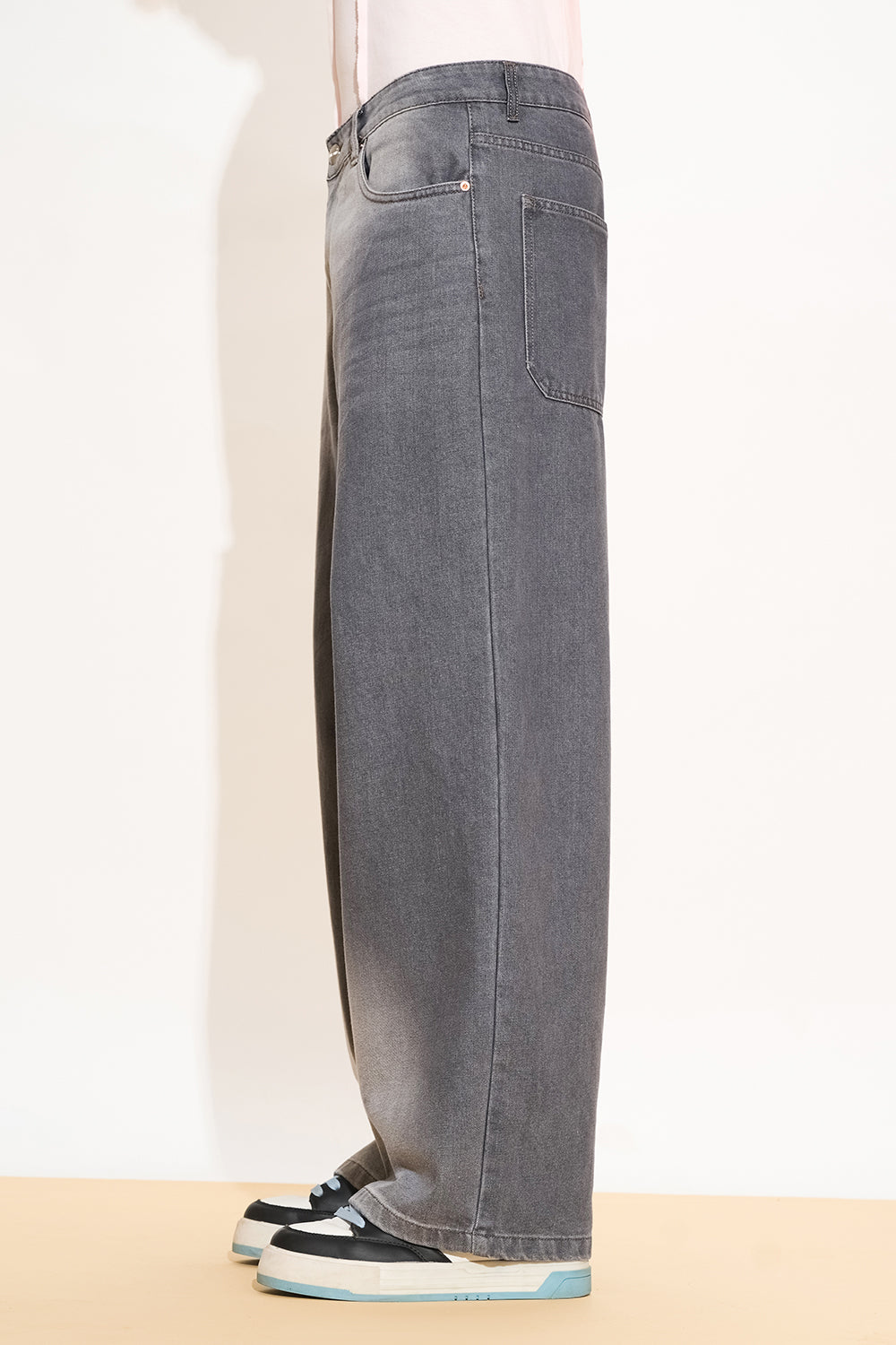 Mystic Grey Men's Wide Leg Jeans