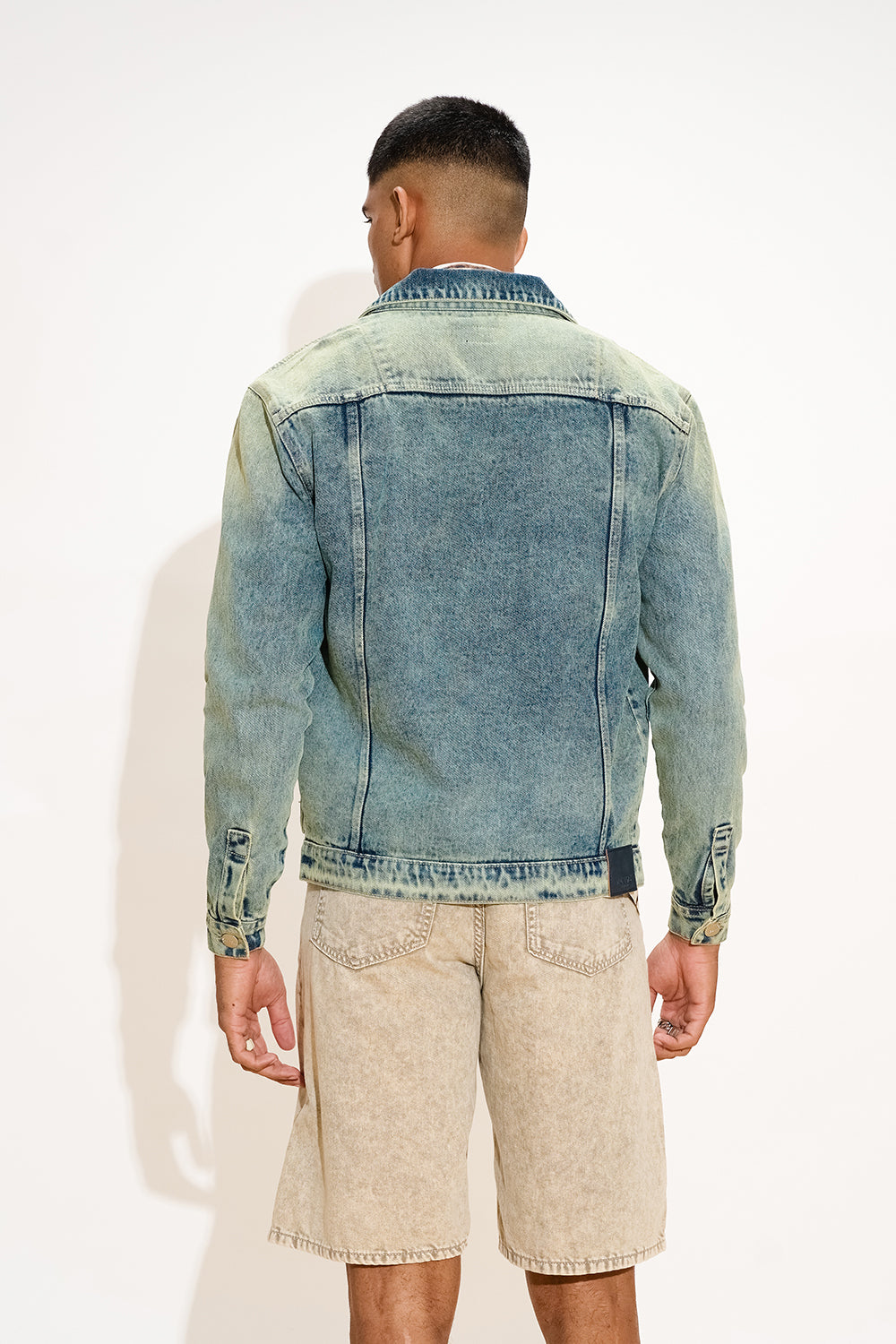 Tie-dye Revival Men's Denim Trucker Jacket