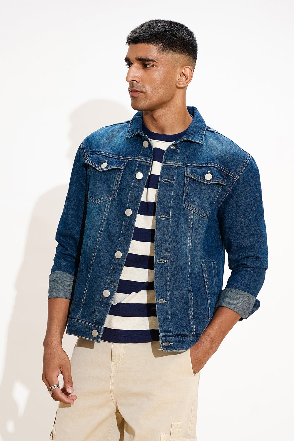 Blue Haze Men's Denim Trucker Jacket